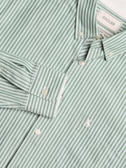 Joules Oxford Green Stripe Classic Fit Shirt - Image 1 of 9