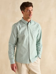 Joules Oxford Green Stripe Classic Fit Shirt - Image 2 of 9