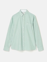 Joules Oxford Green Stripe Classic Fit Shirt - Image 9 of 9