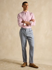Joules Oxford Pink Stripe Classic Fit Shirt - Image 11 of 12