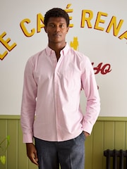Joules Oxford Pink Stripe Classic Fit Shirt - Image 2 of 12