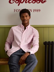 Joules Oxford Pink Stripe Classic Fit Shirt - Image 3 of 12