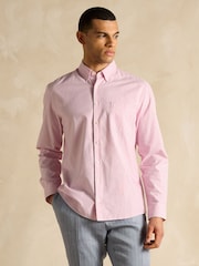 Joules Oxford Pink Stripe Classic Fit Shirt - Image 4 of 12