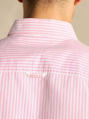 Joules Oxford Pink Stripe Classic Fit Shirt - Image 7 of 12