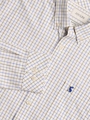 Joules Poplin Blue & Green Check Classic Fit Shirt - Image 1 of 9