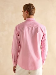Joules Poplin Pink Gingham Check Classic Fit Shirt - Image 3 of 8