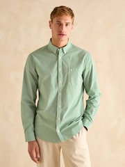 Joules Poplin Green Gingham Check Classic Fit Shirt - Image 3 of 8