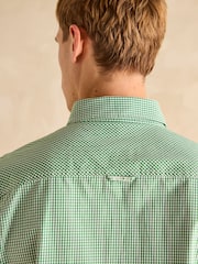 Joules Poplin Green Gingham Check Classic Fit Shirt - Image 8 of 8