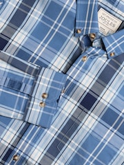 Joules Get A Move On Blue Check Stretch Shirt - Image 1 of 8