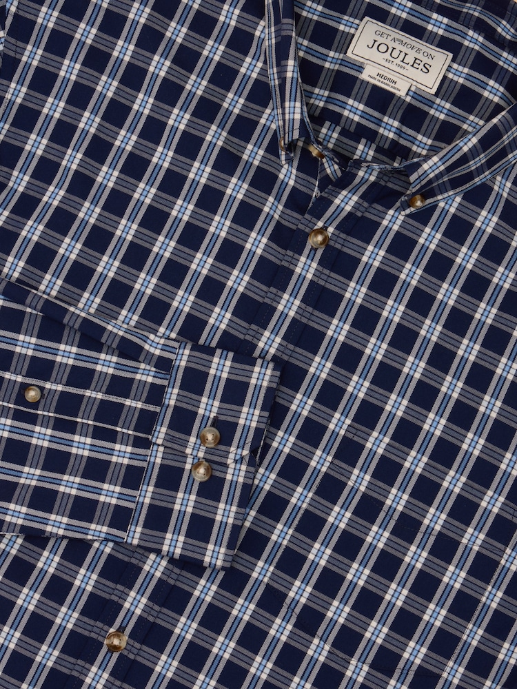 Joules Get A Move On Blue Stretch Shirt - Image 1 of 7