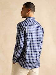 Joules Get A Move On Blue Stretch Shirt - Image 3 of 7