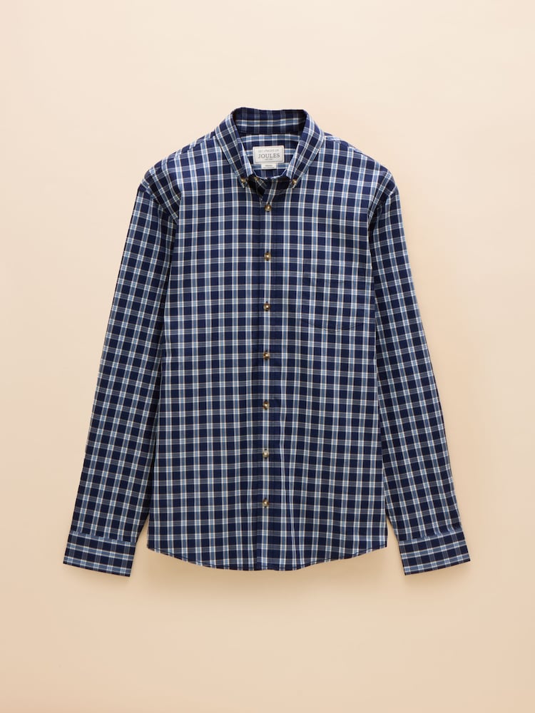 Joules Get A Move On Blue Stretch Shirt - Image 7 of 7