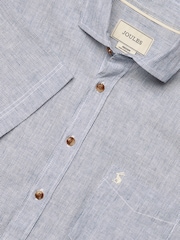 В синюю полоску - С коротким рукавом - Joules Linen Blend Shirt - Image 1 of 9