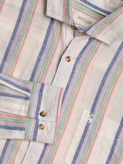 Мульти - С длинным рукавом - Joules Linen Blend Shirt - Image 1 of 9