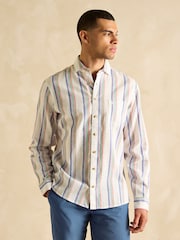 Мульти - С длинным рукавом - Joules Linen Blend Shirt - Image 3 of 9