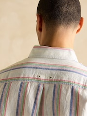 Мульти - С длинным рукавом - Joules Linen Blend Shirt - Image 7 of 9