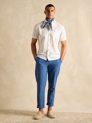 Белый - С коротким рукавом - Joules Linen Blend Shirt - Image 5 of 8