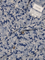 Joules Cotton Slub Navy Short Sleeve Shirt - Image 1 of 10