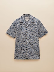 Joules Cotton Slub Navy Short Sleeve Shirt - Image 10 of 10