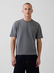 Gap Dark Grey Heavyweight Boxy Short Sleeve T-Shirt - Image 1 of 4