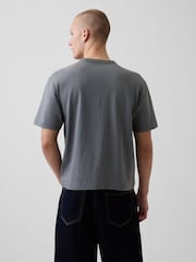 Gap Dark Grey Heavyweight Boxy Short Sleeve T-Shirt - Image 2 of 4