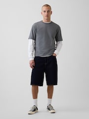 Gap Dark Grey Heavyweight Boxy Short Sleeve T-Shirt - Image 3 of 4