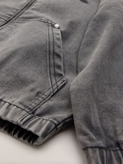 Black Denim Bomber Jacket (3-16yrs) - Image 10 of 10