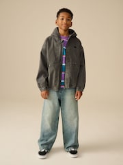 Black Denim Bomber Jacket (3-16yrs) - Image 2 of 10