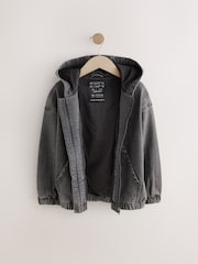Black Denim Bomber Jacket (3-16yrs) - Image 8 of 10