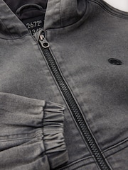 Black Denim Bomber Jacket (3-16yrs) - Image 9 of 10