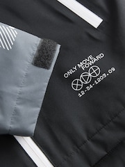 أسود وأبيض - Waterproof Fleece Hooded Lined Jacket (3-17yrs) - صورة 5 من 5