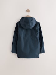 Navy Waterproof Mesh Hooded Lined Anorak Jacket (3-16yrs) - Image 2 of 7