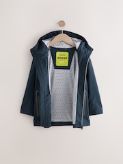 Navy Waterproof Mesh Hooded Lined Anorak Jacket (3-16yrs) - Image 3 of 7
