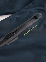 Navy Waterproof Mesh Hooded Lined Anorak Jacket (3-16yrs) - Image 4 of 7
