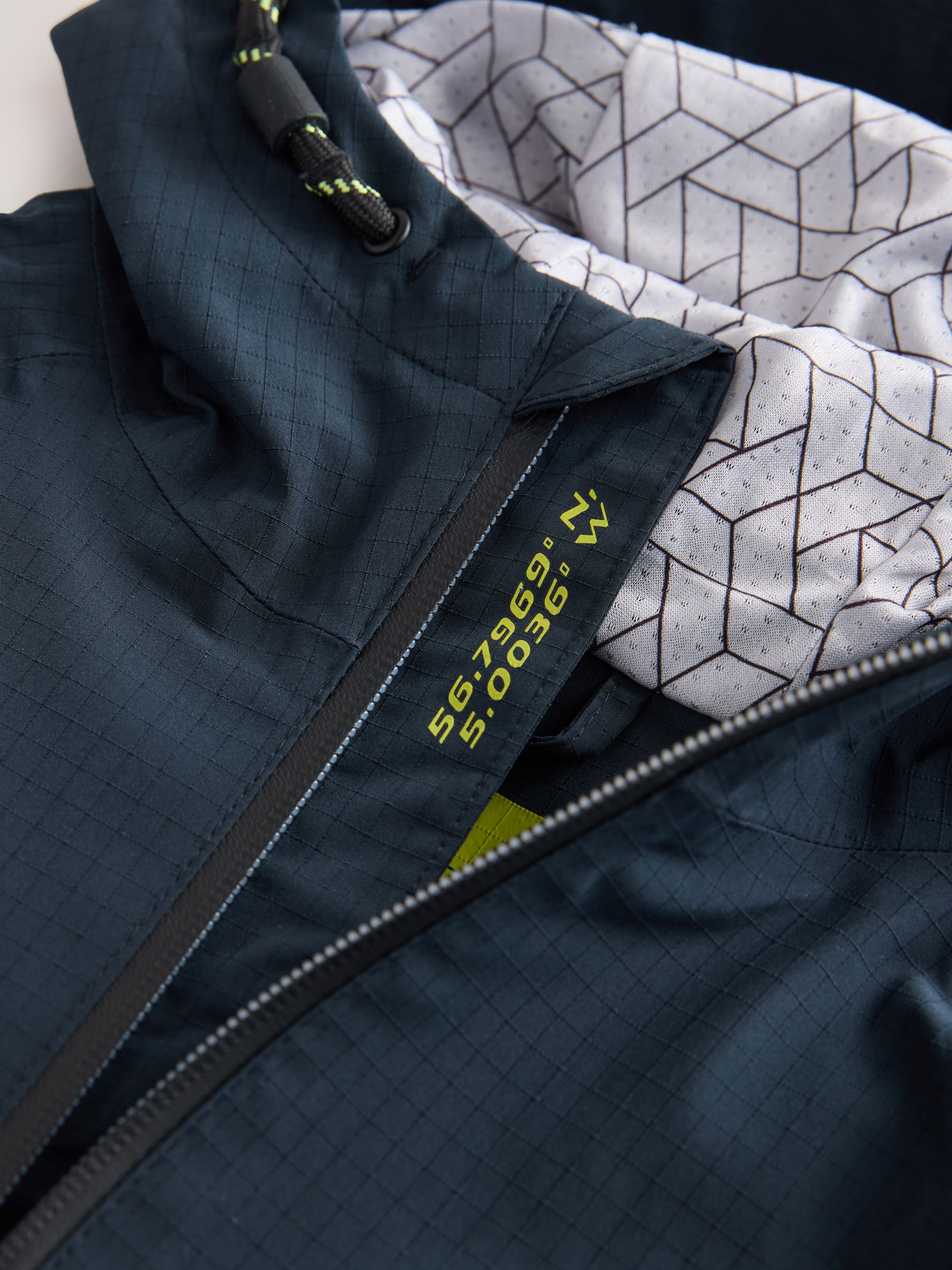 Buy Navy Waterproof Mesh Hooded Lined Anorak Jacket (3-16yrs) from