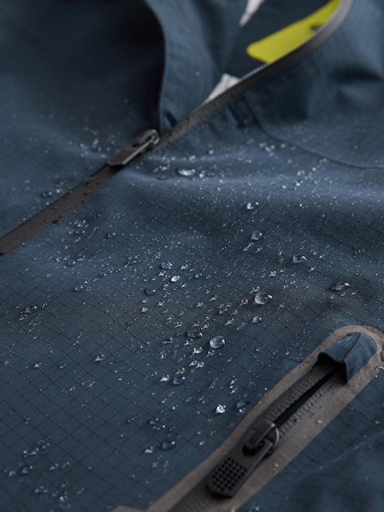 Navy Waterproof Mesh Hooded Lined Anorak Jacket (3-16yrs) - Image 7 of 7