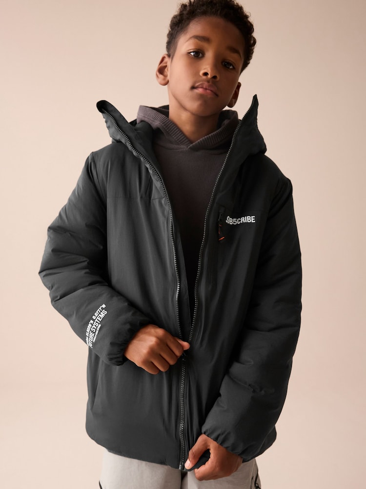 Black Midweight Anorak Jacket (3-16yrs) - Image 1 of 13