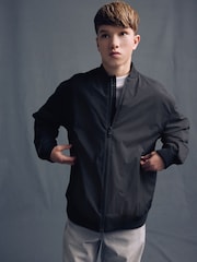 Black Smart Black Bomber Jacket (3-16yrs) - Image 1 of 9