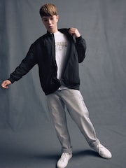Black Smart Black Bomber Jacket (3-16yrs) - Image 2 of 9