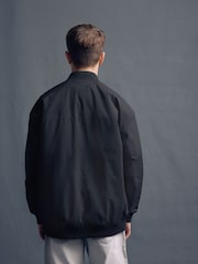 Black Smart Black Bomber Jacket (3-16yrs) - Image 3 of 9