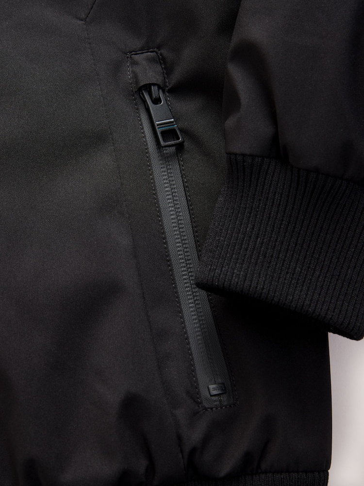 Black Smart Black Bomber Jacket (3-16yrs) - Image 9 of 9