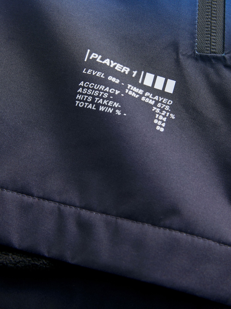 Cobalt Blue Waterproof Fleece Hooded Lined Jacket (3-17yrs) - Image 4 of 9
