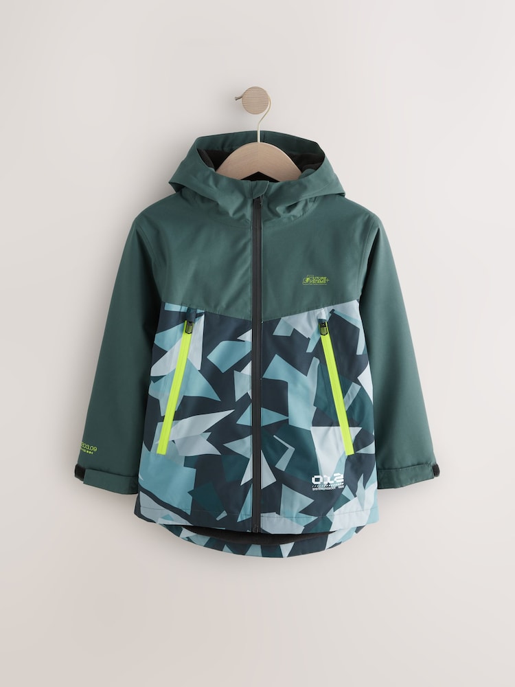 Khakigrün - Wasserdichte Fleece-Kapuzenjacke mit Futter (3–17 J.) - Bild 1 von 6 Khakigrün - Wasserdichte Fleece-Kapuzenjacke mit Futter (3–17 J.) - Bild 1 von 6