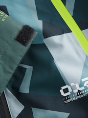 كاكي أخضر - Waterproof Fleece Hooded Lined Jacket (3-17yrs) - صورة 5 من 6