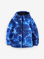 Blue Quilted Midweight Hooded Jacket (3-16yrs) - Image 1 of 5