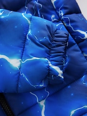 Blue Quilted Midweight Hooded Jacket (3-16yrs) - Image 5 of 5