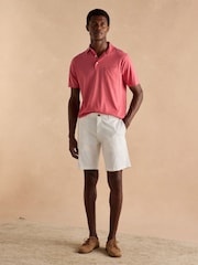 Joules Classic Fit White Chino Shorts - Image 4 of 8