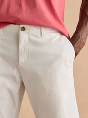 Joules Classic Fit White Chino Shorts - Image 5 of 8