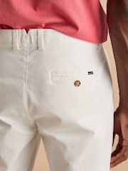 Joules Classic Fit White Chino Shorts - Image 6 of 8