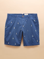 Joules Classic Fit Blue/Ecru Chino Shorts - Image 9 of 9